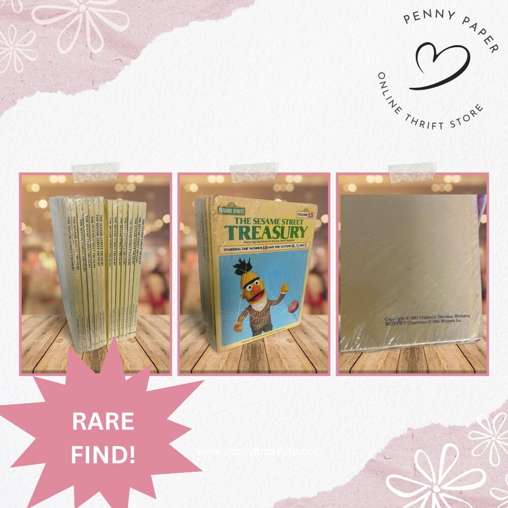 Rare Find 1980s Sesame Street Book Set – A Nostalgic Treasure for Collectors and